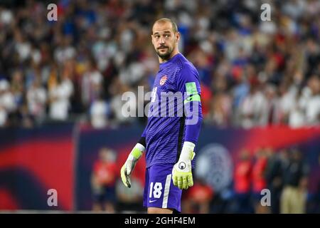 Nashville, TN, USA. September 2021. Kanadas Torwart Milan Borjan (18), während des WM-Qualifikationsspiel zwischen Kanada und den USA, im Nissan Stadium in Nashville, TN. Kevin Langley/CSM/Alamy Live News Stockfoto