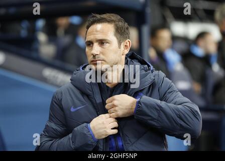 Frank Lampard Manager von Chelsea während des Spiels der Premier League im Etihad Stadium, Manchester. Bilddatum: 23. November 2019. Bildnachweis sollte lauten: Darren Staples/Sportimage via PA Images Stockfoto