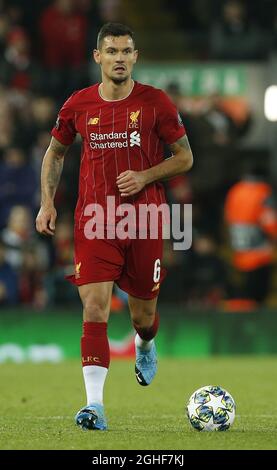 Dejan Lovren aus Liverpool während des UEFA Champions League-Spiels in Anfield, Liverpool. Bilddatum: 27. November 2019. Bildnachweis sollte lauten: Andrew Yates/Sportimage via PA Images Stockfoto