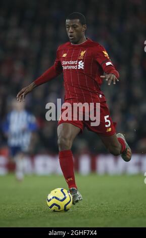 Georginio Wijnaldum von Liverpool während des Spiels der Premier League in Anfield, Liverpool. Bilddatum: 30. November 2019. Bildnachweis sollte lauten: Simon Bellis/Sportimage via PA Images Stockfoto