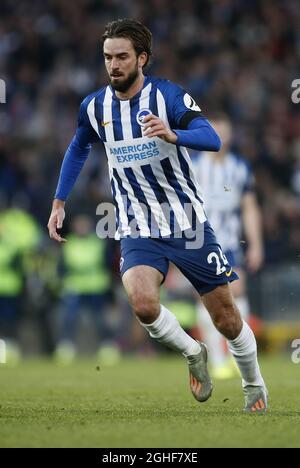 Davy Propper von Brighton während des Spiels der Premier League in Anfield, Liverpool. Bilddatum: 30. November 2019. Bildnachweis sollte lauten: Simon Bellis/Sportimage via PA Images Stockfoto