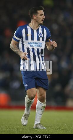 Lewis Dunk von Brighton während des Premier League-Spiels in Anfield, Liverpool. Bilddatum: 30. November 2019. Bildnachweis sollte lauten: Simon Bellis/Sportimage via PA Images Stockfoto