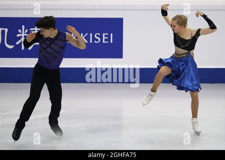 Loicia Demougeot und Theo le Mercier aus Frankreich treten in Palavela, Turin, auf. Bilddatum: 7. Dezember 2019. Bildnachweis sollte lauten: Jonathan Moscrop/Sportimage via PA Images Stockfoto