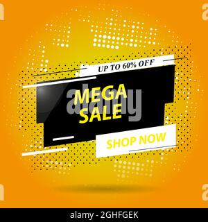 Verkauf Banner Vorlage Design, Big Sale Sonderangebot. Ende der Saison Sonderangebot Banner. vektor-Illustration. Stock Vektor