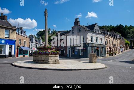 Die schottische Grenzstadt Melrose, Schottland, Großbritannien Stockfoto