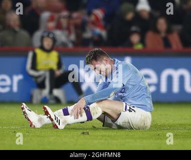 Aymeric Laporte von Manchester City während des Spiels in der Premier League in der Bramall Lane, Sheffield. Bilddatum: 21. Januar 2020. Bildnachweis sollte lauten: Simon Bellis/Sportimage via PA Images Stockfoto