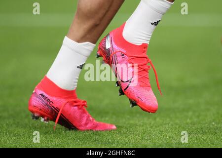 Cristiano Ronaldo von Juventus Nike Mercurial Stiefeln während des Coppa Italia-Spiels im Allianz Stadium in Turin. Bilddatum: 22. Januar 2020. Bildnachweis sollte lauten: Jonathan Moscrop/Sportimage via PA Images Stockfoto