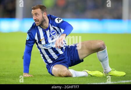 BrightonÕs Glenn Murray während des Premier League-Spiels im American Express Community Stadium, Brighton und Hove. Bilddatum: 8. Februar 2020. Bildnachweis sollte lauten: Paul Terry/Sportimage via PA Images Stockfoto