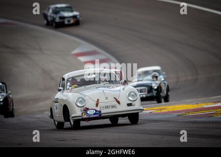 164 Gilles Couraudon/Marielle Couraudon Fra/Fra Porsche 356 Pre A Coupe 1500S 1954, Aktion während des Tour Auto 2021 am 1. September in Frankreich. Foto Alexandre Guillaumot / DPPI Stockfoto