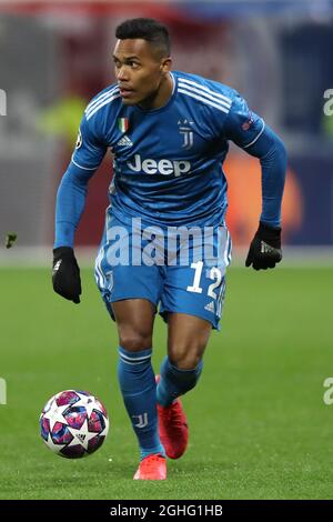 Juventus brasilianischer Verteidiger Alex Sandro während des UEFA Champions League-Spiels im Groupama Stadium, Lyon. Bilddatum: 26. Februar 2020. Bildnachweis sollte lauten: Jonathan Moscrop/Sportimage via PA Images Stockfoto