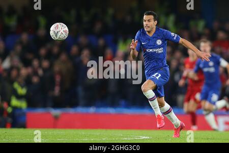 ChelseaÕs Pedro während des FA-Cup-Spiels in Stamford Bridge, London. Bilddatum: 3. März 2020. Bildnachweis sollte lauten: Paul Terry/Sportimage via PA Images Stockfoto
