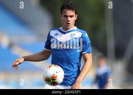 Brescia Calcios italienischer Verteidiger Andrea Papetti beim Spiel der Serie A im Stadio Mario Rigamonti, Brescia. Bilddatum: 27. Juni 2020. Bildnachweis sollte lauten: Jonathan Moscrop/Sportimage via PA Images Stockfoto