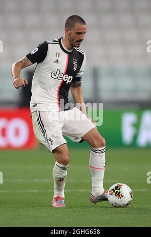 Juventus italienischer Verteidiger Leonardo Bonucci während des Spiels der Serie A im Allianz Stadium in Turin. Bilddatum: 26. Juni 2020. Bildnachweis sollte lauten: Jonathan Moscrop/Sportimage via PA Images Stockfoto