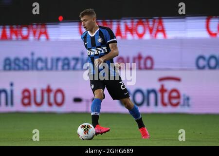 Inter's italienischer Mittelfeldspieler Nicolo Barella während des Serie-A-Spiels im Stadio Ennio Tardini, Parma. Bilddatum: 28. Juni 2020. Bildnachweis sollte lauten: Jonathan Moscrop/Sportimage via PA Images Stockfoto