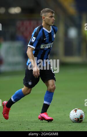 Inter's italienischer Mittelfeldspieler Nicolo Barella während des Serie-A-Spiels im Stadio Ennio Tardini, Parma. Bilddatum: 28. Juni 2020. Bildnachweis sollte lauten: Jonathan Moscrop/Sportimage via PA Images Stockfoto