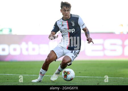 Juventus argentinischer Stürmer Paulo Dybala beim Spiel der Serie A im Allianz Stadium, Turin. Bilddatum: 4. Juli 2020. Bildnachweis sollte lauten: Jonathan Moscrop/Sportimage via PA Images Stockfoto