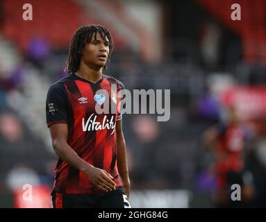 Nathan Ake von Bournemouth während des Spiels der Premier League im Vitality Stadium in Bournemouth. Bilddatum: 9. Juli 2020. Bildnachweis sollte lauten: David Klein/Sportimage via PA Images Stockfoto