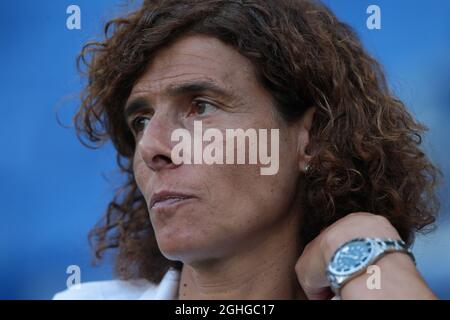 Rita Guarino Managerin von Juventus beim Trophee Veolia Femenin-Spiel im Groupama Stadium, Lyon. Bilddatum: 15. August 2020. Bildnachweis sollte lauten: Jonathan Moscrop/Sportimage via PA Images Stockfoto