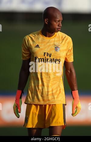 Leobrian Kokubo aus Benfica während des UEFA-Jugendliga-Spiels im Colovray Sports Center, Nyon. Bilddatum: 18. August 2020. Bildnachweis sollte lauten: Jonathan Moscrop/Sportimage via PA Images Stockfoto