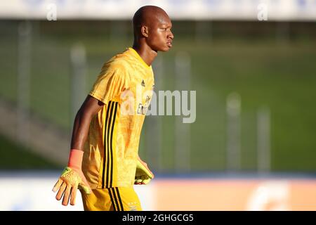 Leobrian Kokubo aus Benfica während des UEFA-Jugendliga-Spiels im Colovray Sports Center, Nyon. Bilddatum: 18. August 2020. Bildnachweis sollte lauten: Jonathan Moscrop/Sportimage via PA Images Stockfoto