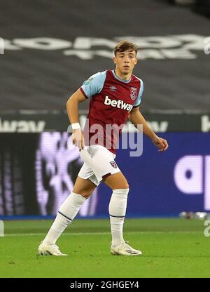 Harrison Ashby von West Ham während des Carabao Cup-Spiels im Londoner Stadion. Bilddatum: 15. September 2020. Bildnachweis sollte lauten: David Klein/Sportimage via PA Images Stockfoto