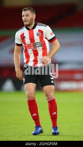 Jack OÕConnell von Sheffield Utd während des Spiels der Premier League in Bramall Lane, Sheffield. Bilddatum: 14. September 2020. Bildnachweis sollte lauten: Simon Bellis/Sportimage via PA Images Stockfoto