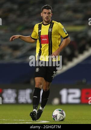 Connor Hall of Harrogate Town während des Carabao Cup-Spiels auf den Hawthorns, West Bromwich. Bilddatum: 16. September 2020. Bildnachweis sollte lauten: Darren Staples/Sportimage via PA Images Stockfoto