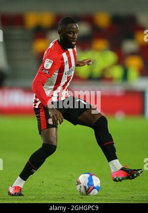 Josh Dasilva von Brentford während des Sky Bet Championship-Spiels im Brentford Community Stadium, London. Bilddatum: 27. Oktober 2020. Bildnachweis sollte lauten: Paul Terry/Sportimage via PA Images Stockfoto