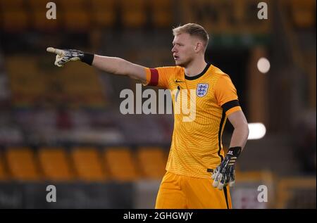 Aaron Ramsdale aus England während des UEFA Euro U21-Qualifying-Spiels in Molineux, Wolverhampton. Bilddatum: 13. November 2020. Bildnachweis sollte lauten: Andrew Yates/Sportimage via PA Images Stockfoto