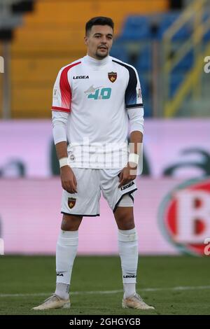 Adrian Petre von Cosenza Calcio reagiert während des Coppa Italia-Spiels im Stadio Ennio Tardini in Parma. Bilddatum: 25. November 2020. Bildnachweis sollte lauten: Jonathan Moscrop/Sportimage via PA Images Stockfoto