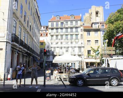Lissabon, Portugal. September 2021. (INT) Tourismus in Lissabon. 6. September 2021, Lissabon, Portugal: Bewegung der Menschen in Lissabon, der Hauptstadt Portugals, am Montag (6), während des europäischen Sommers und inmitten der Coronavirus-Pandemie. (Bild: © Edson De Souza/TheNEWS2 über ZUMA Press Wire) Stockfoto