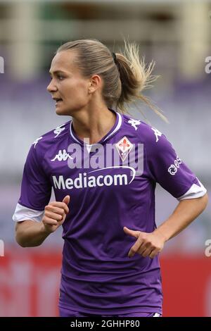 Frederikke Thogersen von Fiorentina während des UEFA Womens Champions League-Spiels im Stadio Artemio Franchi, Florenz. Bilddatum: 11. März 2021. Bildnachweis sollte lauten: Jonathan Moscrop/Sportimage via PA Images Stockfoto