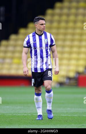 Joey Pelupessy von Sheffield am Mittwoch während des Sky Bet Championship-Spiels in der Vicarage Road, Watford. Bilddatum: 2. April 2021. Bildnachweis sollte lauten: David Klein/Sportimage via PA Images Stockfoto