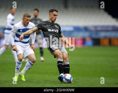 London, England, 10. April 2021. Joey Pelupessy von Sheffield am Mittwoch während des Sky Bet Championship-Spiels im Loftus Road Stadium, London. Bildnachweis sollte lauten: David Klein / Sportimage via PA Images Stockfoto