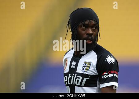Parma, Italien, 10. April 2021. Gervinho von Parma Calcio während der Serie A Spiel im Stadio Ennio Tardini, Parma. Bildnachweis sollte lauten: Jonathan Moscrop / Sportimage via PA Images Stockfoto