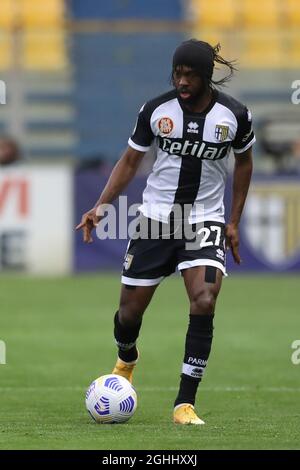 Parma, Italien, 10. April 2021. Gervinho von Parma Calcio während der Serie A Spiel im Stadio Ennio Tardini, Parma. Bildnachweis sollte lauten: Jonathan Moscrop / Sportimage via PA Images Stockfoto