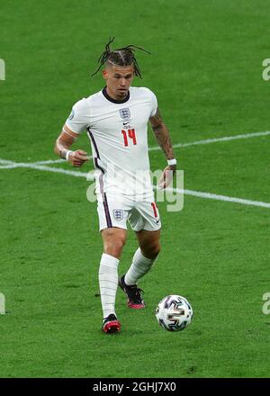 London, England, 18. Juni 2021. Kalvin Phillips von England während des UEFA-Europameisterschaftsspiel im Wembley-Stadion, London. Bildnachweis sollte lauten: David Klein / Sportimage via PA Images Stockfoto