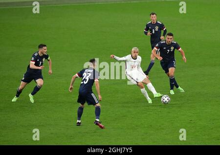 London, England, 18. Juni 2021. Phil Foden aus England während des UEFA-Europameisterschaftsspiel im Wembley-Stadion in London. Bildnachweis sollte lauten: David Klein / Sportimage via PA Images Stockfoto