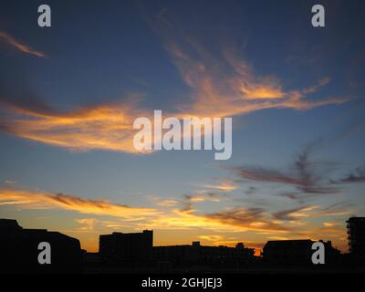 Wolkengebilde Stockfoto