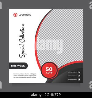 Modernes und kreatives Möbelverkaufsbanner für Flyer und Social Media Post Template Stock Vektor