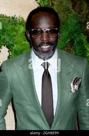 Aktenfoto vom 13. Mai 2014 von Michael K. Williams besucht die Party des Museum of Modern Art 2014 in New York City, NY, USA. Der amerikanische Schauspieler Michael K Williams, der vor allem dafür bekannt ist, in der HBO-Drama-Serie The Wire zu spielen, wurde in seiner New Yorker Wohnung tot aufgefunden. Er war 54 Jahre alt. US-Medien zitieren Strafverfolgungsquellen, die sagen, er sei an einer vermuteten Überdosis von Drogen gestorben. Dies wurde offiziell nicht bestätigt. Foto von Dennis Van Tine/ABACAPRESS.COM Stockfoto