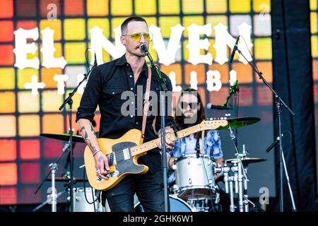 Edmonton, Kanada. September 2021. El Niven und The Alibi spielen beim Together Again YEG Festival auf dem Northlands Exhibition Grounds in Edmonton. Kredit: SOPA Images Limited/Alamy Live Nachrichten Stockfoto