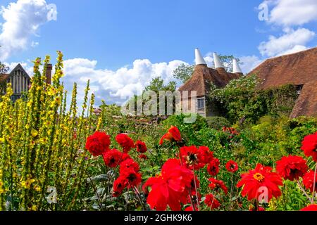 The Oast House in Great Dixter, Northiam, East Sussex, Großbritannien Stockfoto