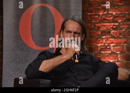 Köln, Deutschland. September 2021. Der Philosoph und Autor Richard David Precht spricht und diskutiert auf phil.COLOGNE, dem internationalen Festival für Philosophie.Quelle: Horst Galuschka/dpa/Alamy Live News Stockfoto