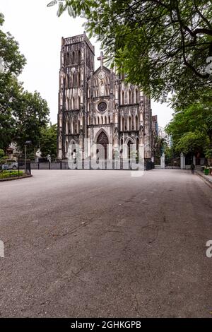 Die Kathedrale von Hanoi wurde vor mehr als 100 Jahren erbaut Stockfoto