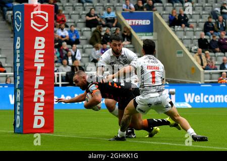 Dacia Magic Weekend Samstag, 4. Und 5. September 2021, Super League Rugby, Castleford Tigers gegen Salford Red Devils, St. James Park Stadion, Newcastle Stockfoto