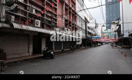 Thanon Patpong Entertainment Zone Bangkok Thailand geschlossen und geschlossen Stockfoto