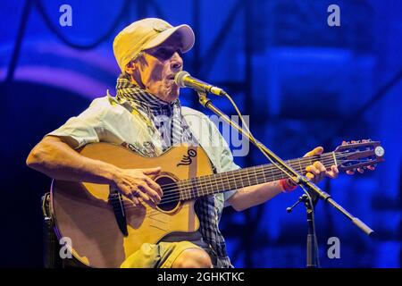 Mantova Italien 6 September 2021 Manu Chao - El Chapulin Solo Tour Acustico - live im Esedra di Palazzo Te © Andrea Ripamonti / Alamy Stockfoto