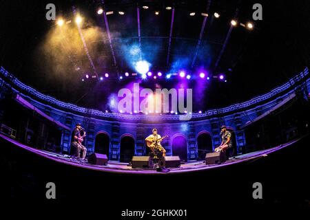 Mantova Italien 6 September 2021 Manu Chao - El Chapulin Solo Tour Acustico - live im Esedra di Palazzo Te © Andrea Ripamonti / Alamy Stockfoto