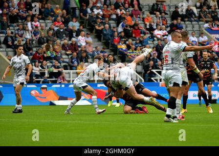 Dacia Magic Weekend Samstag, 4.. September 2021, Super League Rugby, Castleford Tigers gegen Salford Red Devils, St. James Park Stadion, Newcastle, Großbritannien Stockfoto